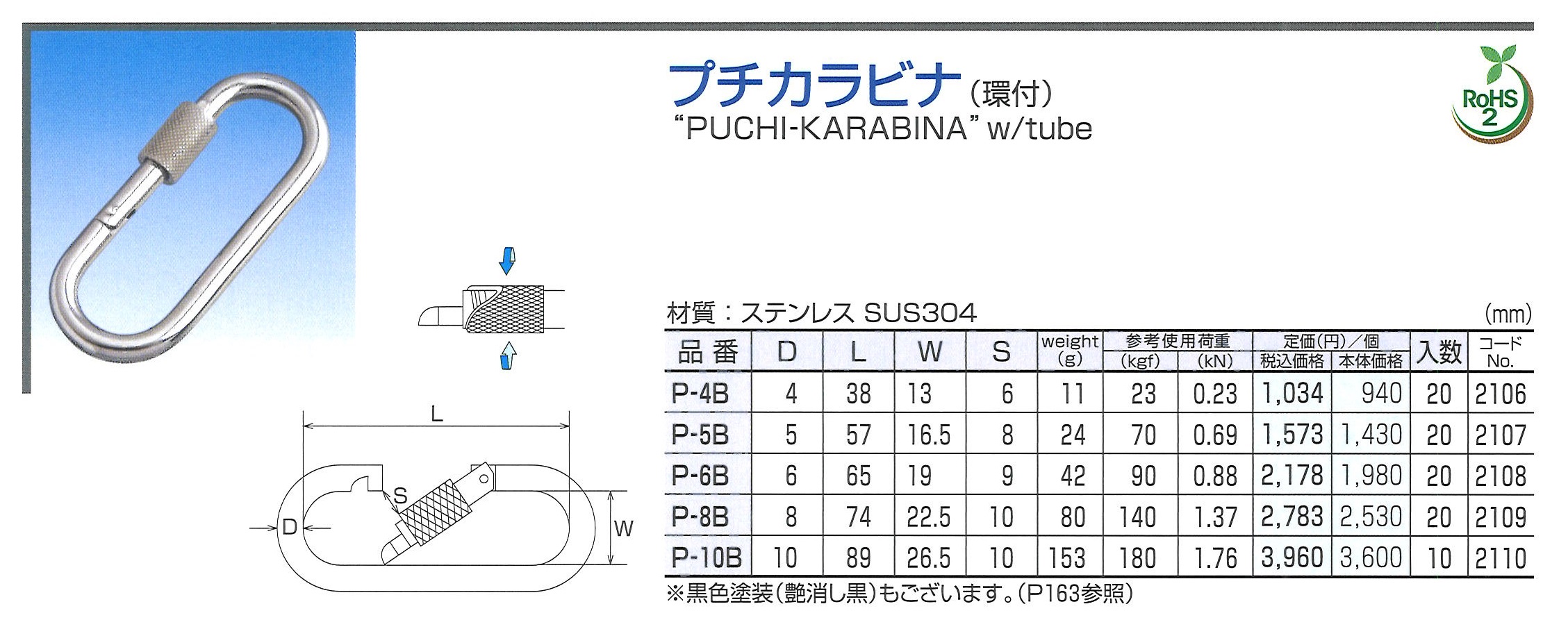 MM　ステンレス金物　プチカラビナ他